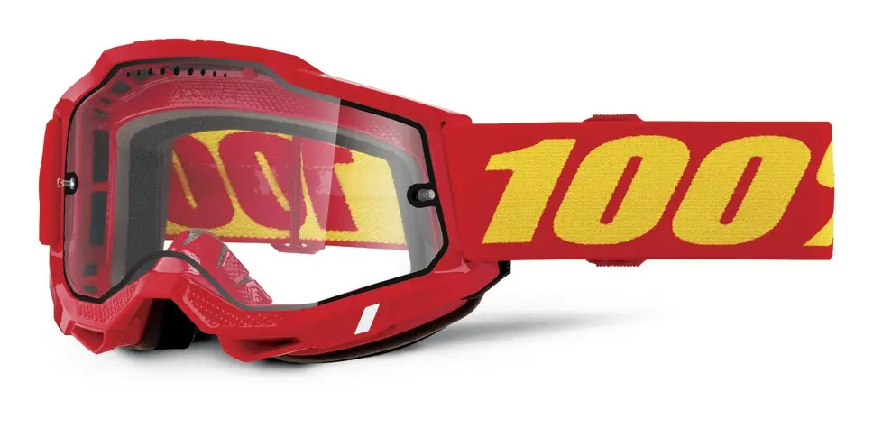 ACCURI 2 ENDURO MTB Goggle Neon/ Red - Clear Lens 50016-00005