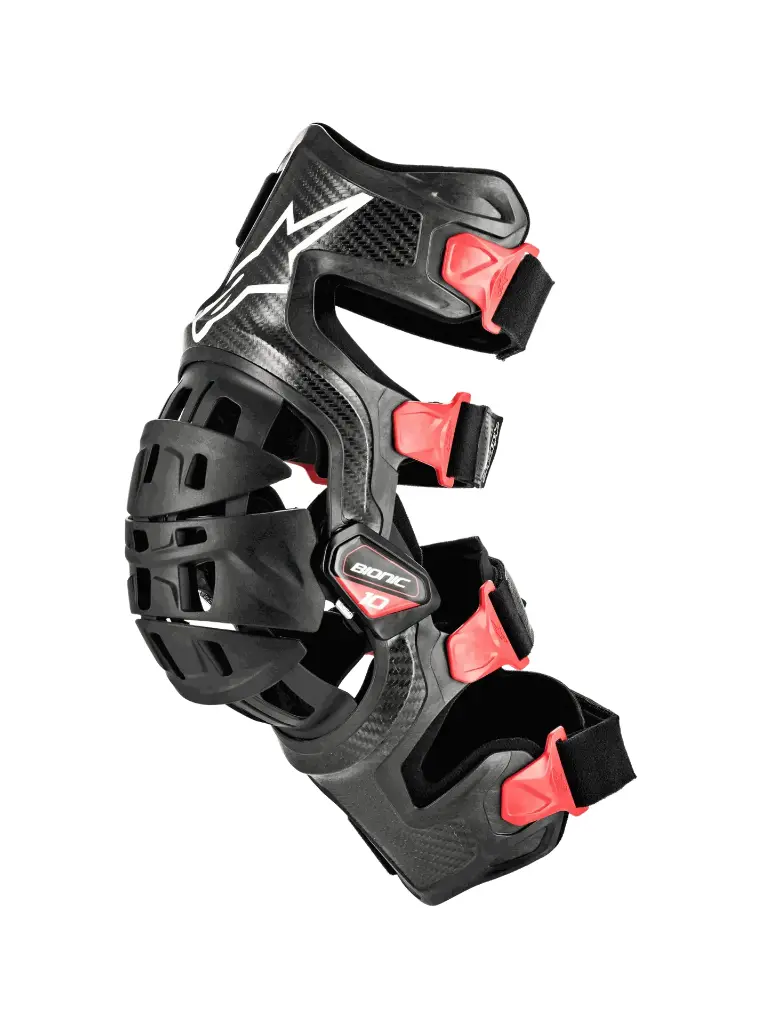 BIONIC-10 CARBON KNEE BRACE LEFT - BLACK RED 650041913 Size: L (M)