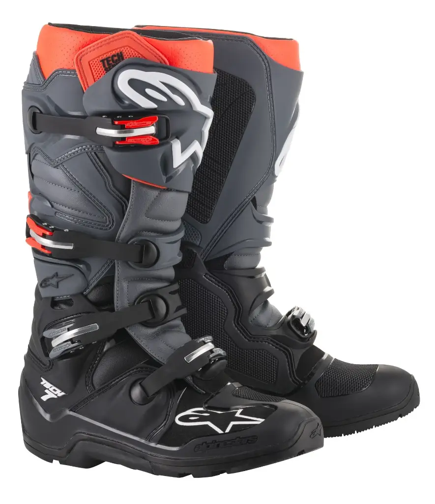 20121141133 TECH 7 ENDURO BLK GRY RED FL